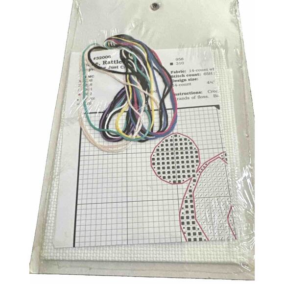 Mickey Mouse Disney Babies Cross Stitch Kit Shake Rattle Roll record player NEW - Picture 3 of 3